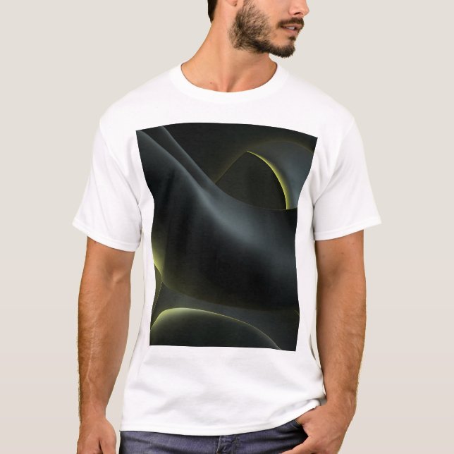 Camiseta Liquid Chrome Abstract: Dark Iridescence (Frente)
