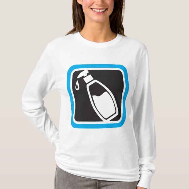 Camiseta Liquid Soap Dispenser Pump Bottle Icon (Frente)