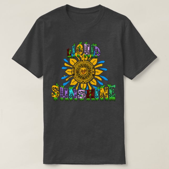 Camiseta Liquid Sunshine Boho Hippie (Frente do Design)