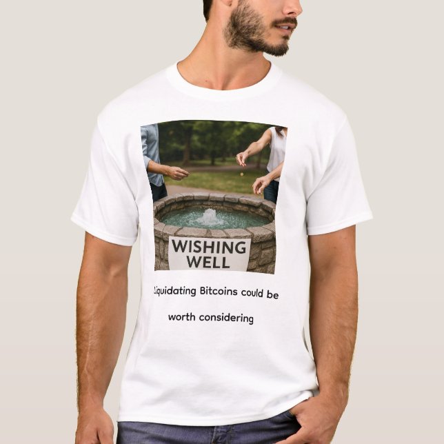 Camiseta Liquidar Bitcoins pode valer a pena considerar (Frente)