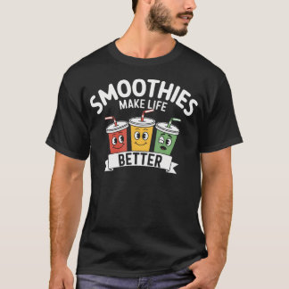 Camiseta Liquidificador de Frutas Smoothies Praia Verão Com