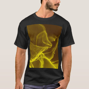 Camiseta Líquido de tinta glamouroso: folha de mármore.