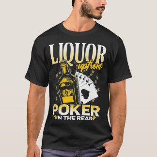 Camiseta Liquor no pôquer traseiro 