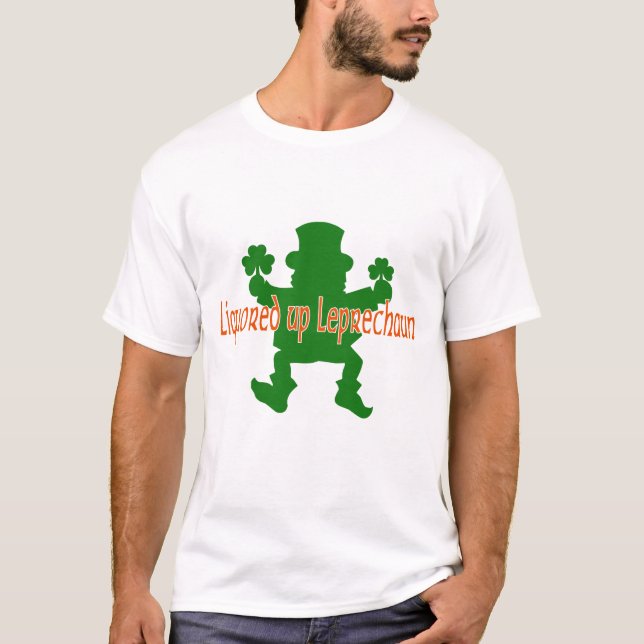 Camiseta Liquored acima do Leprechaun (Frente)