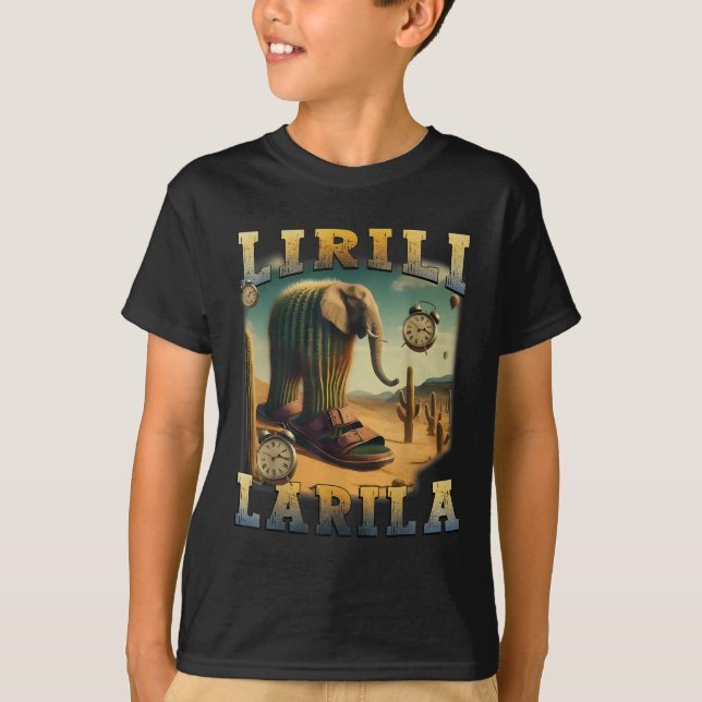 Camiseta Lirili Larila Funny Italiano Brainrot Meme (Frente)
