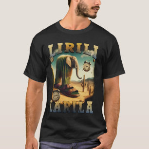 Camiseta Lirili Larila Meme Italiano Divertido Cacto de Rot