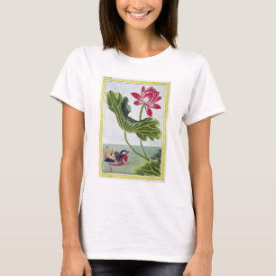 Camiseta Lírio de água vermelha chinês, volume mim, plac