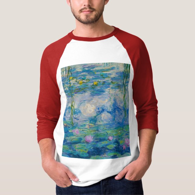 Camiseta Lírios, 1916-1919, por Claude Monet (Frente)