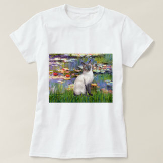 Camiseta Lírios 2 - Gato Siamês Blue Point