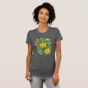 Camiseta Lírios amarelos