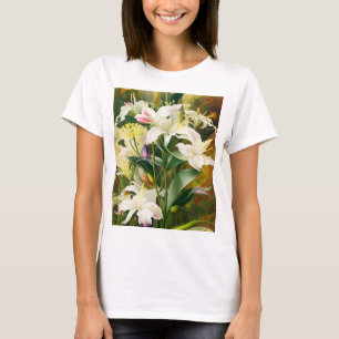 Camiseta Lírios Brancos