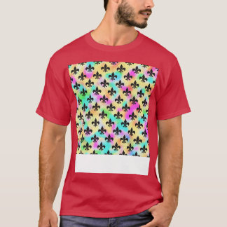 Camiseta Lírios com Padrão Colorido de Cores 80