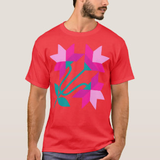 Camiseta Lírios de Carolina do Norte Rosa