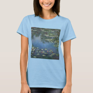 Camiseta Lírios de Claude Monet, Flores Vintage