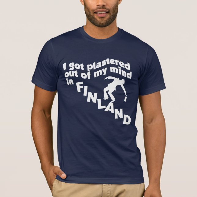 Camiseta lisa na Finlândia (Frente)