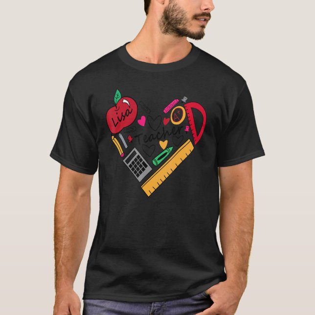Camiseta Lisa Professora De Volta À Escola (Frente)