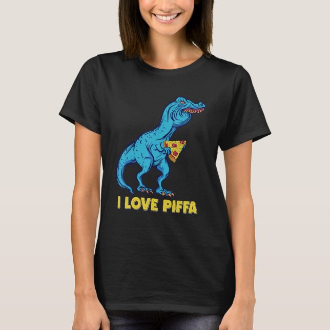 Camiseta Lisp Dinosaur Pizza (Frente)