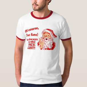 Camiseta Lista agradável personalizada