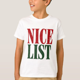 Camiseta Lista Boa do Natal Fofo Querido Papai Noel