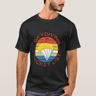 Camiseta lista de baldes de paraquedismo