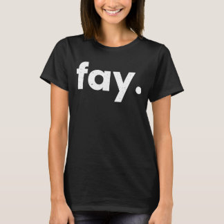 Camiseta Lista de códigos do aeroporto de FAY Fayetteville 