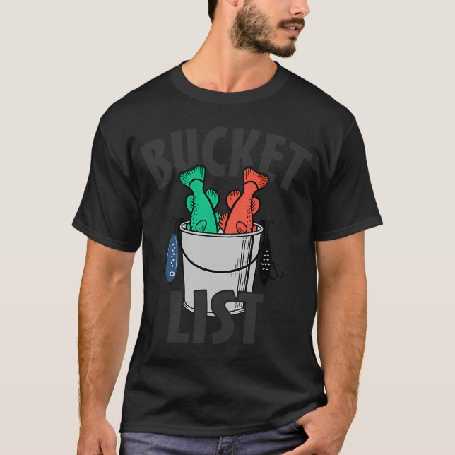 Camiseta Lista de Desejos - Pesca (Frente)