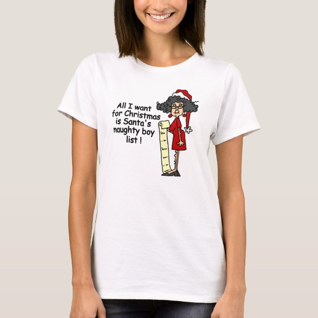 Camiseta Lista de papais noeis (Frente)