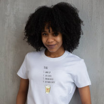 Camiseta Lista de Tarefas de Café