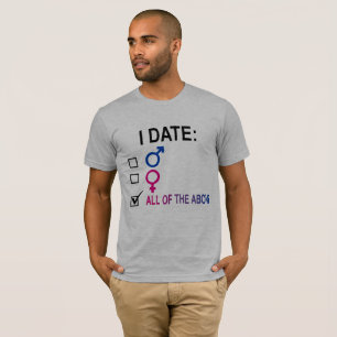 Camiseta Lista de verificação bissexual da preferência d