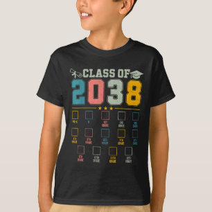 Camiseta Lista de verificação Cl de 2038 Crescendo Comigo K