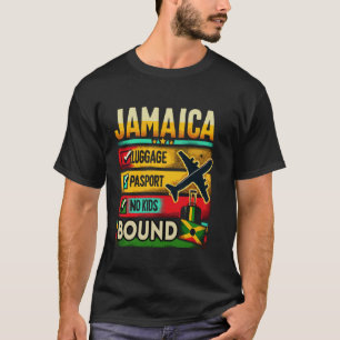 Camiseta Lista de Verificação de Bagagem Passaporte Sem Cri