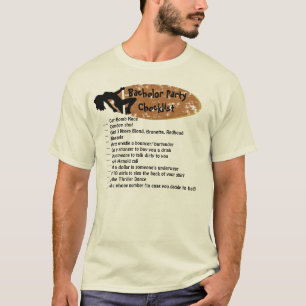 Camiseta Lista de verificação de licenciatura