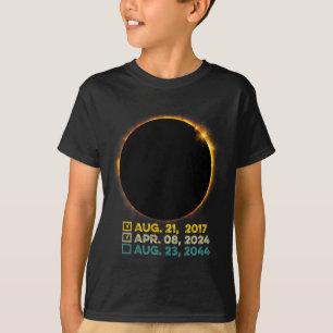 Camiseta Lista de verificação total do Eclipse solar 2024 2