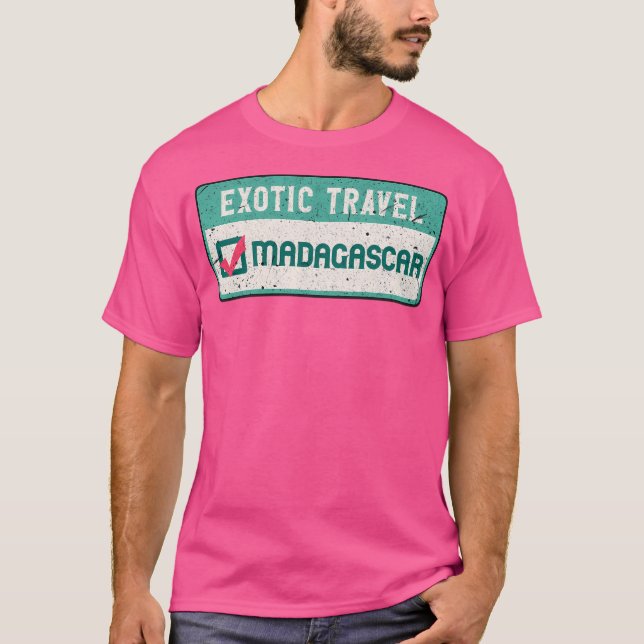 Camiseta Lista de Viagem Madagáscar (Frente)