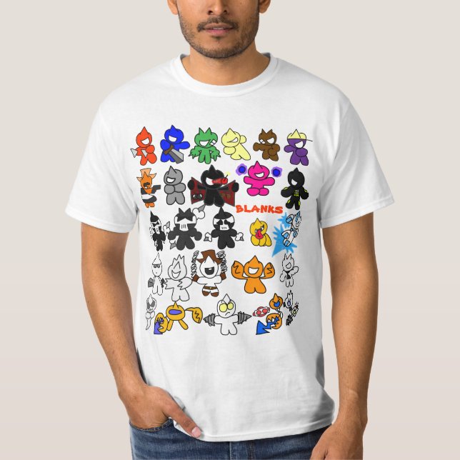 Camiseta lista do charater (Frente)