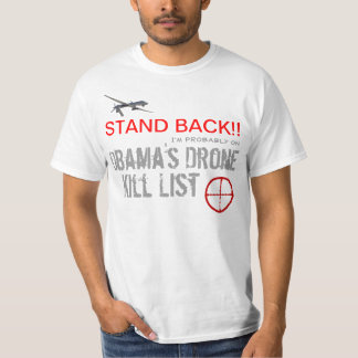 Camiseta Lista do matar do zangão de Obama