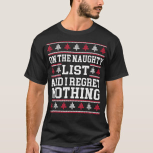 Camiseta Lista Maldita E Eu Não Me Arrependo De Nada De Fel