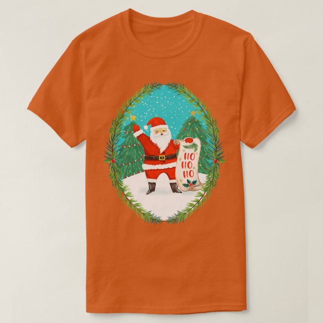 Camiseta Lista Santas (Frente do Design)