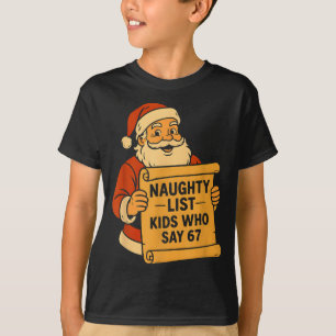 Camiseta Lista Travessa Crianças Que Dizem 67 Meme 6 7 Papa