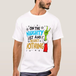 Camiseta Lista Travessa de Natal Criatura Azul e Dourado De