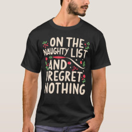 Camiseta Lista Travessa E Não Me Arrependo De Natal Criança