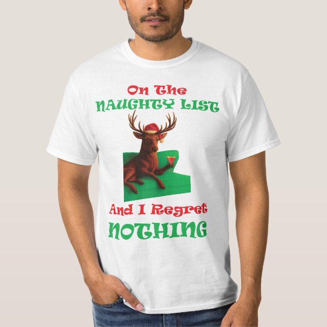 Camiseta Lista Travessa Não Se Arrepender De Nada (Frente)