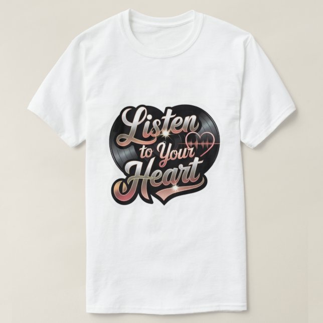 Camiseta Listen you Heart  (Frente do Design)