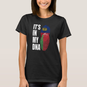 Camiseta Listenstaine E Bandeira Do Patrimônio Da Mistura D