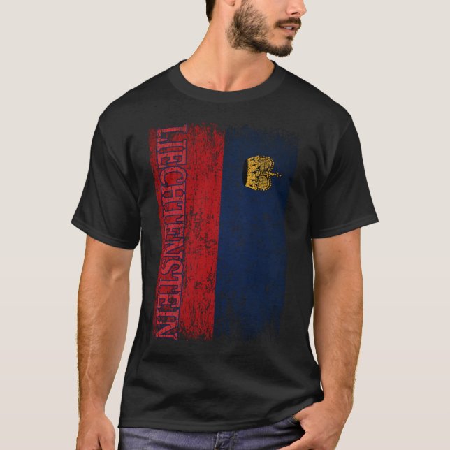 Camiseta Listenstaine Mulheres Presentes Homens Crianças (Frente)