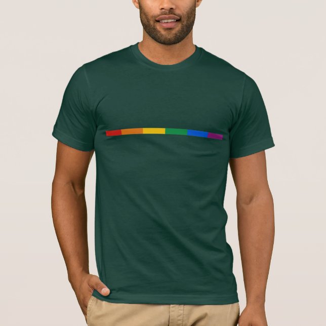 Camiseta Listra do orgulho gay (Frente)