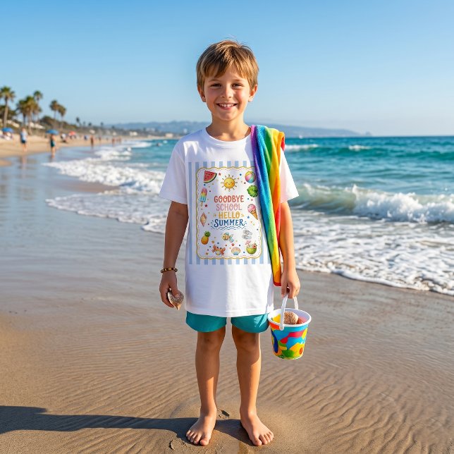 Camiseta Listrada Festa de Fim de Ano Escolar (Criador carregado)