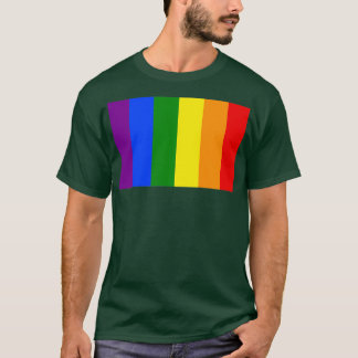 Camiseta Listras arco-íris verticais