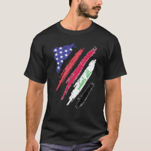 Camiseta Listras da Bandeira do Coração Crescido do Patriot