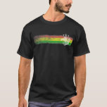 Camiseta Listras da reggae de Rasta com leão coroado<br><div class="desc">Listras de Rasta com leão coroado</div>